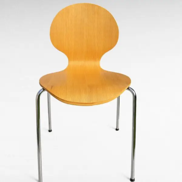 Caféstol VI standard med krom stel og birke laminat - Image 2