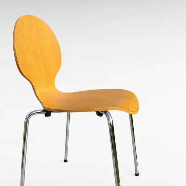 Caféstol VI standard med krom stel og birke laminat - Image 4