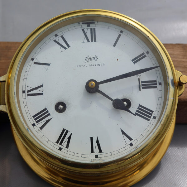 Schatz Royal serie mekanisk ur og barometer i messing - Image 2