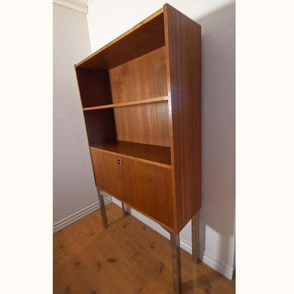 Hjemmebar/reol i teak af dansk design fra 1960erne - Image 4