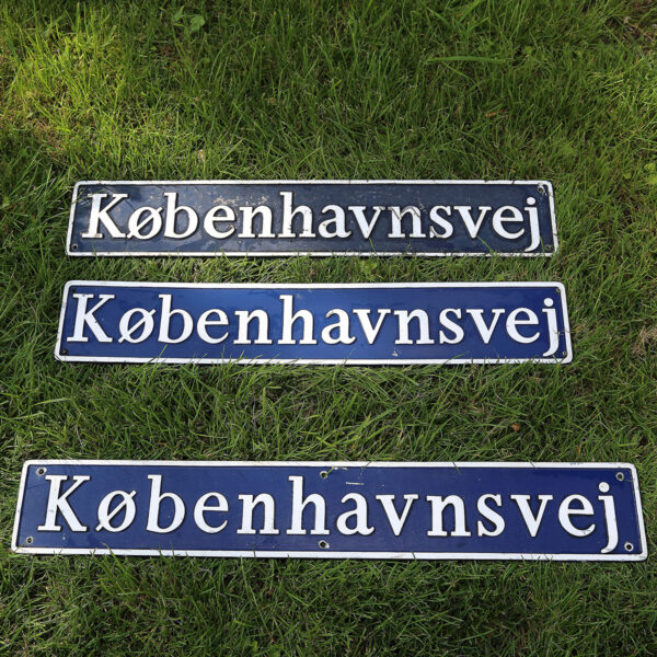 Retro gadenavneskilte ”Københavnsvej”