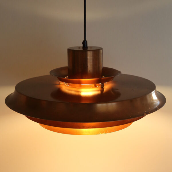 Stor klassisk dansk kobber loftslampe - Image 6