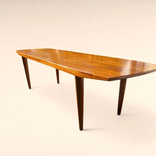 Teak sofabord med tilspidsede ben - dansk design fra 1950-60erne - Image 2