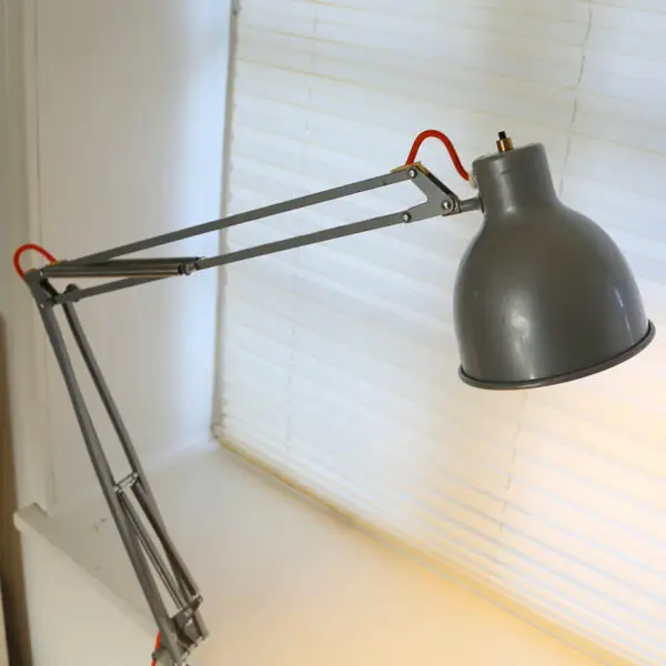 Klassisk arkitektlampe med moderne orange ledning - Image 3