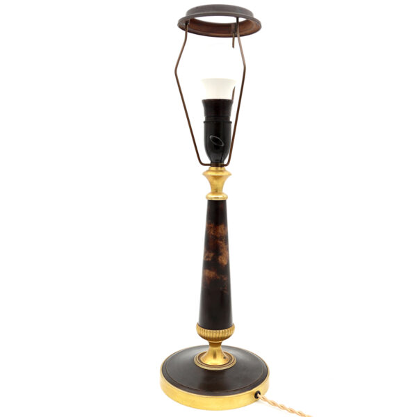 Meget elegant empirestil messing bordlampe fra 1930erne - Billede 2