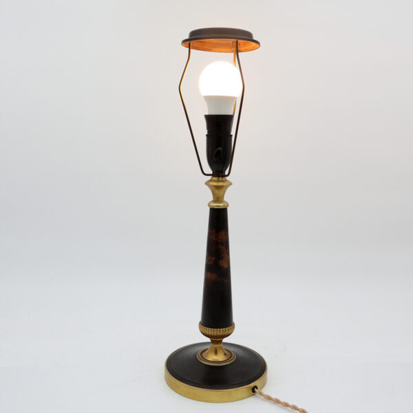 Meget elegant empirestil messing bordlampe fra 1930erne - Billede 3