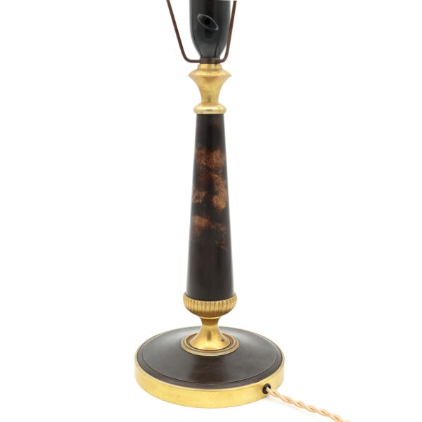 Meget elegant empirestil messing bordlampe fra 1930erne - Billede 4