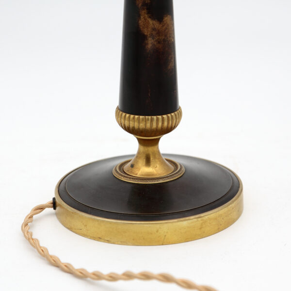 Meget elegant empirestil messing bordlampe fra 1930erne - Billede 8
