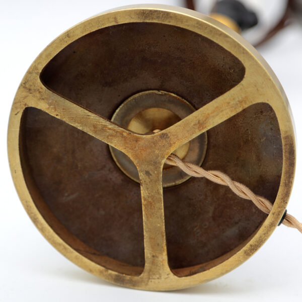 Meget elegant empirestil messing bordlampe fra 1930erne - Billede 9