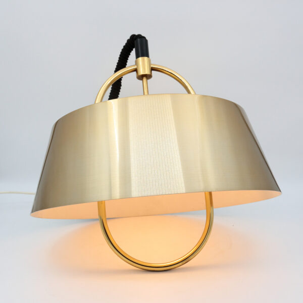 Imponerende Jo Hammerborg "Hercules" messing loftslampe (1977)