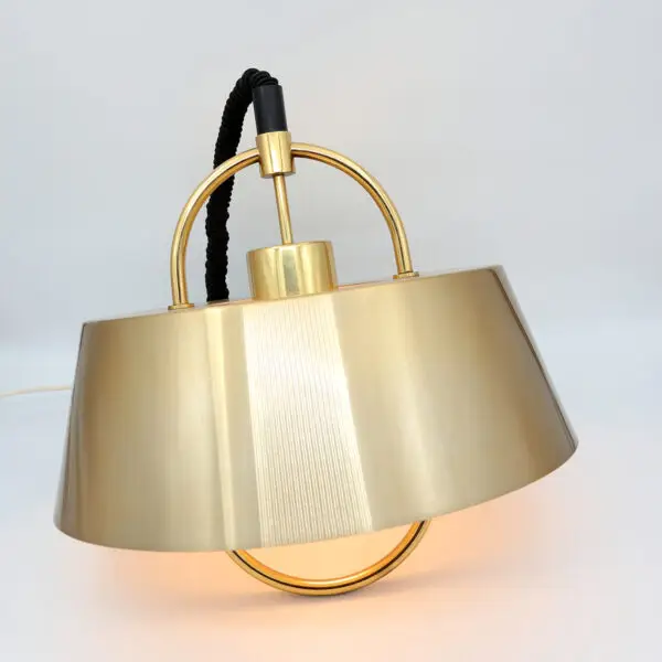 Imponerende Jo Hammerborg "Hercules" messing loftslampe (1977) - Image 9