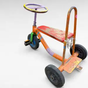 Retro børnehave trehjulet legepladscykel
