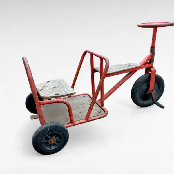 Retro børnehave trehjulet taxa legepladscykel - Image 3