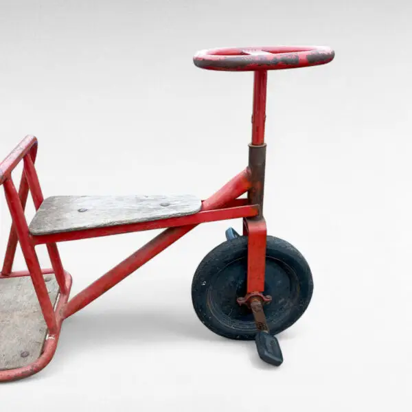 Retro børnehave trehjulet taxa legepladscykel - Image 4