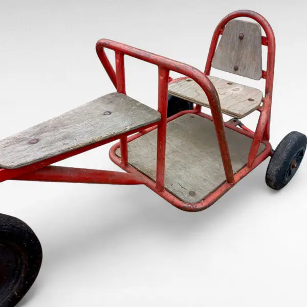 Retro børnehave trehjulet taxa legepladscykel - Image 5