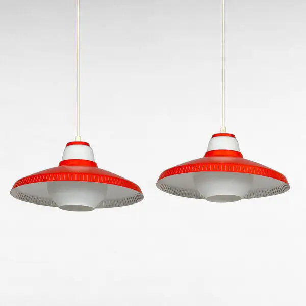 Dansk Mid-Century Modern Elegance: Et Par Pendler af Bent Karlby for Lyfa (2) - Image 5