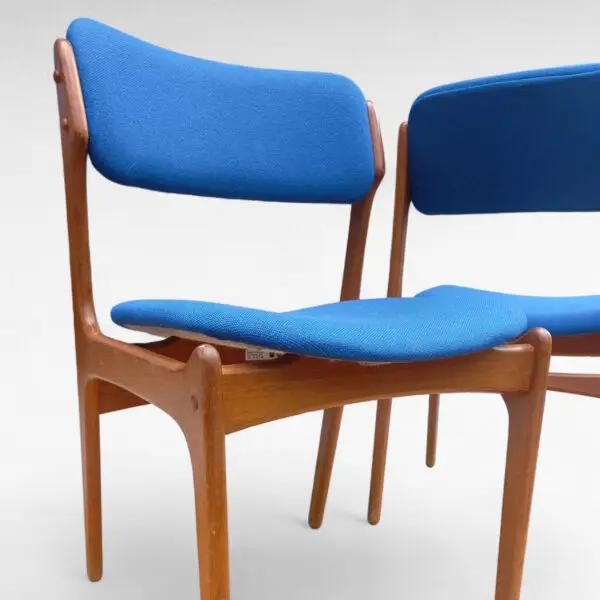 Sæt af 2 Erik Buck Model 49 Spisebordsstole i Teak fra 1960'erne - Billede 12
