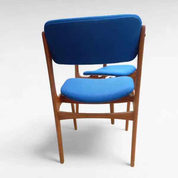 Sæt af 2 Erik Buck Model 49 Spisebordsstole i Teak fra 1960'erne - Billede 2