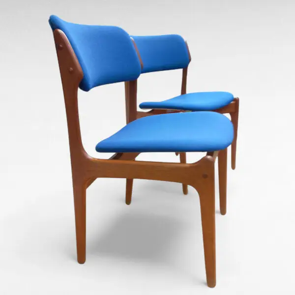 Sæt af 2 Erik Buck Model 49 Spisebordsstole i Teak fra 1960'erne - Billede 3