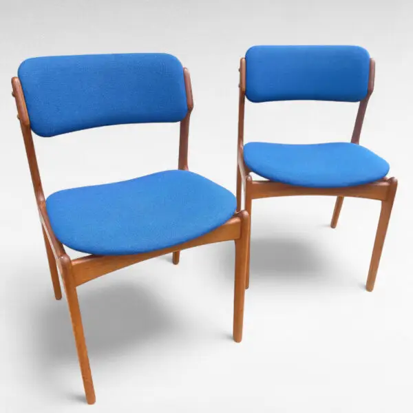 Sæt af 2 Erik Buck Model 49 Spisebordsstole i Teak fra 1960'erne - Billede 4