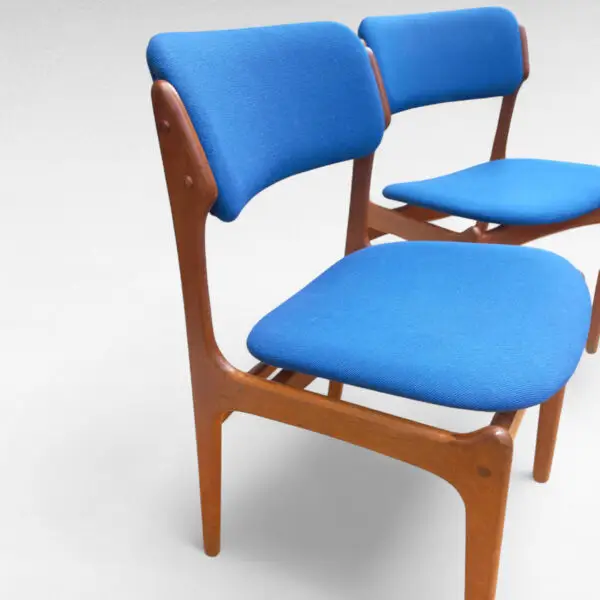 Sæt af 2 Erik Buck Model 49 Spisebordsstole i Teak fra 1960'erne - Billede 5