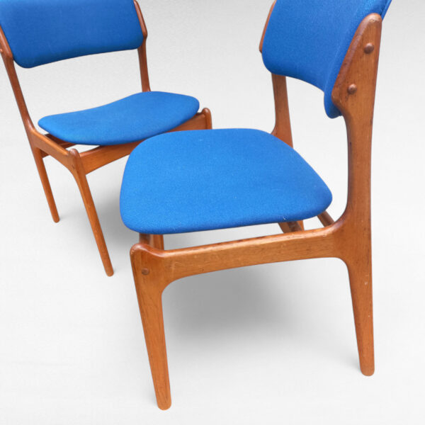 Sæt af 2 Erik Buck Model 49 Spisebordsstole i Teak fra 1960'erne - Billede 6