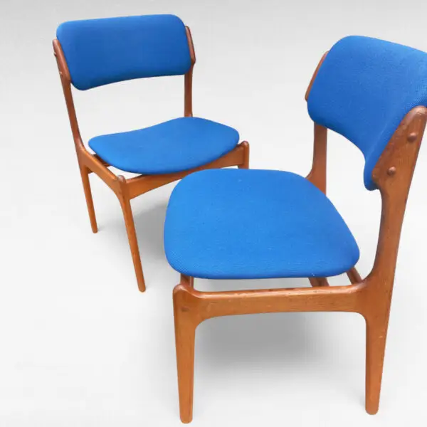Sæt af 2 Erik Buck Model 49 Spisebordsstole i Teak fra 1960'erne - Billede 7