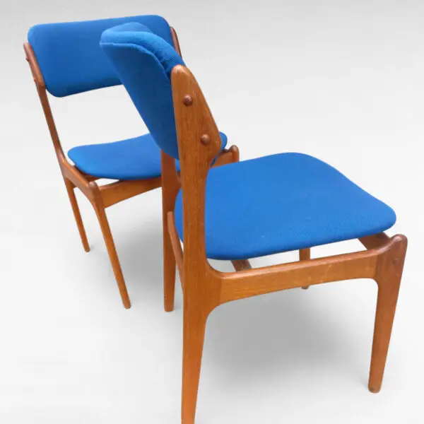 Sæt af 2 Erik Buck Model 49 Spisebordsstole i Teak fra 1960'erne - Billede 9