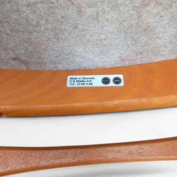 Sæt af 2 Erik Buck Model 49 Spisebordsstole i Teak fra 1960'erne - Billede 11