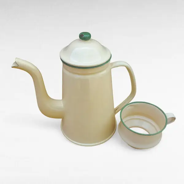 Klassisk charme: Stor Glud & Marstrand kaffekande i Beige - Billede 2