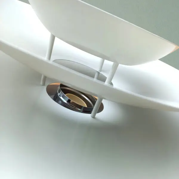 Elegant Hvid Pendel Lampe – Tidløst dansk Design og Behageligt Lys - Billede 6