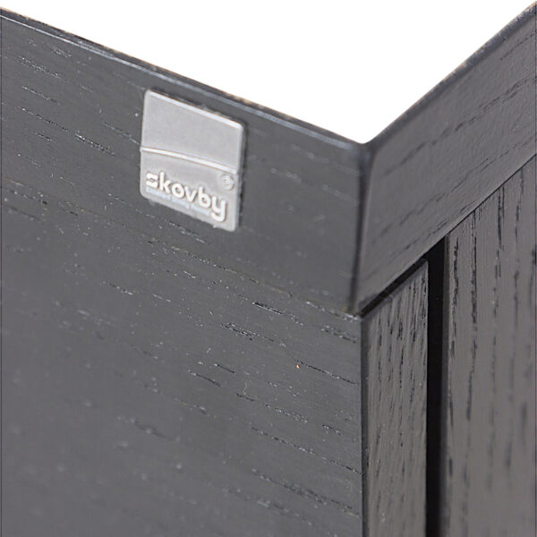 Velholdt sort/hvid Skovby SM733WH Wenge skænk - Billede 4