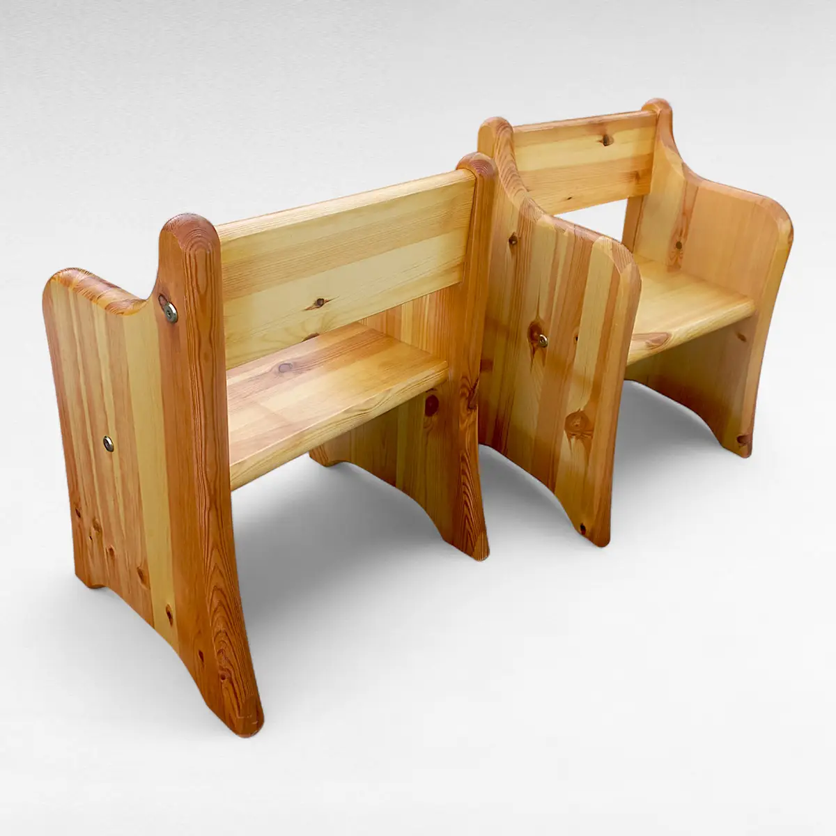 Robust og charmerende barnestol i massivt fyrretræ - Billede 3