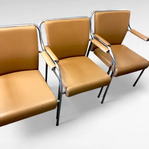 3 Sjældne Bauhaus-stil stole fra 1970'erne – fra et af Kopenhagen Furs kunderum - Billede 11