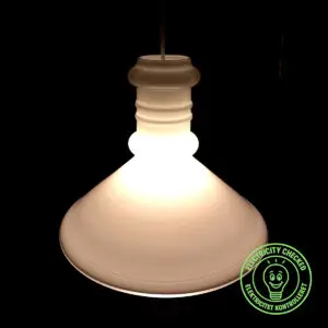 Stor Holmegaard Apotekerlampe – design af Sidse Werner, 1984