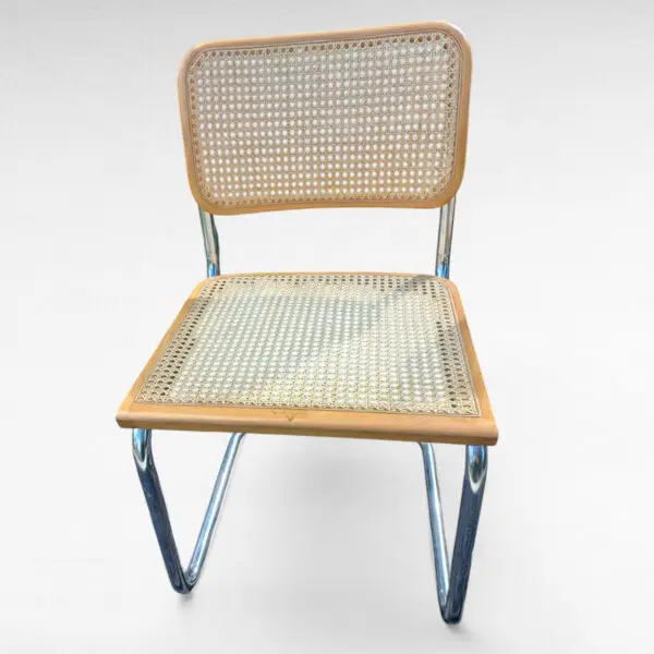 Cesca frisvingerstole Marcel Breuer-stil – Made in Italy, med flet og forkromet stel - Billede 7