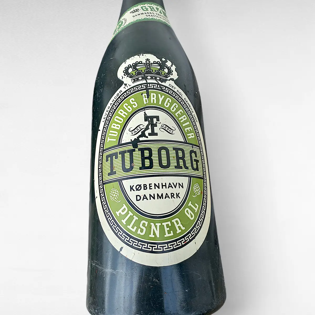 Tuborg Grøn – stor reklameflaske (butiksdisplay), plast, ca. 80 cm - Billede 6