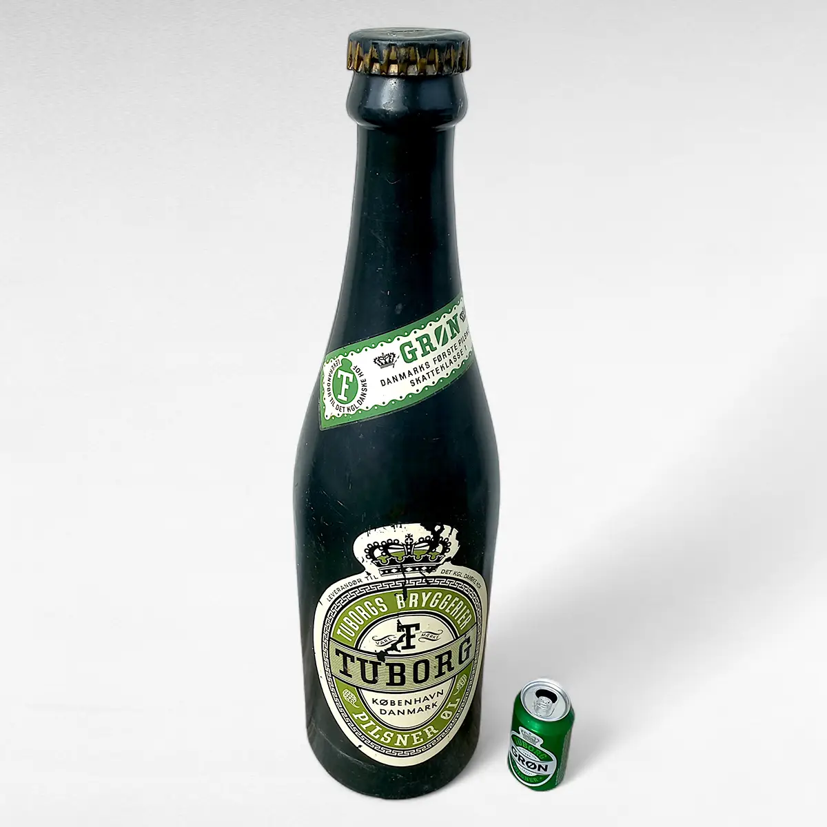 Tuborg Grøn – stor reklameflaske (butiksdisplay), plast, ca. 80 cm - Billede 8