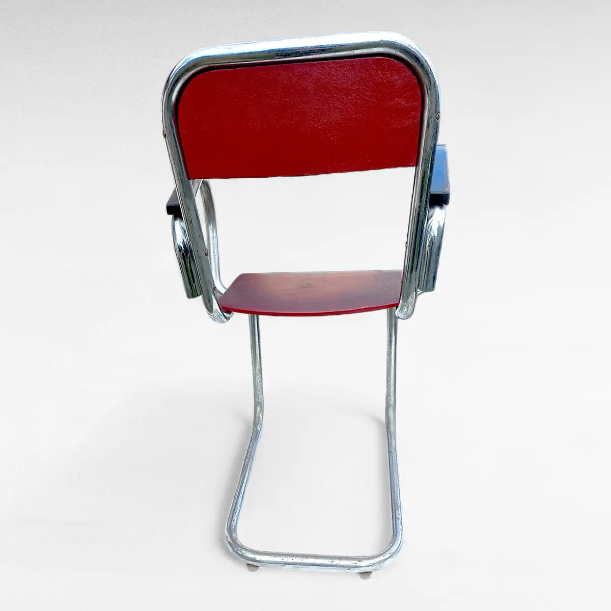 Funkisstol i forkromet stål – Dansk design, ca. 1930/40’erne - Billede 3