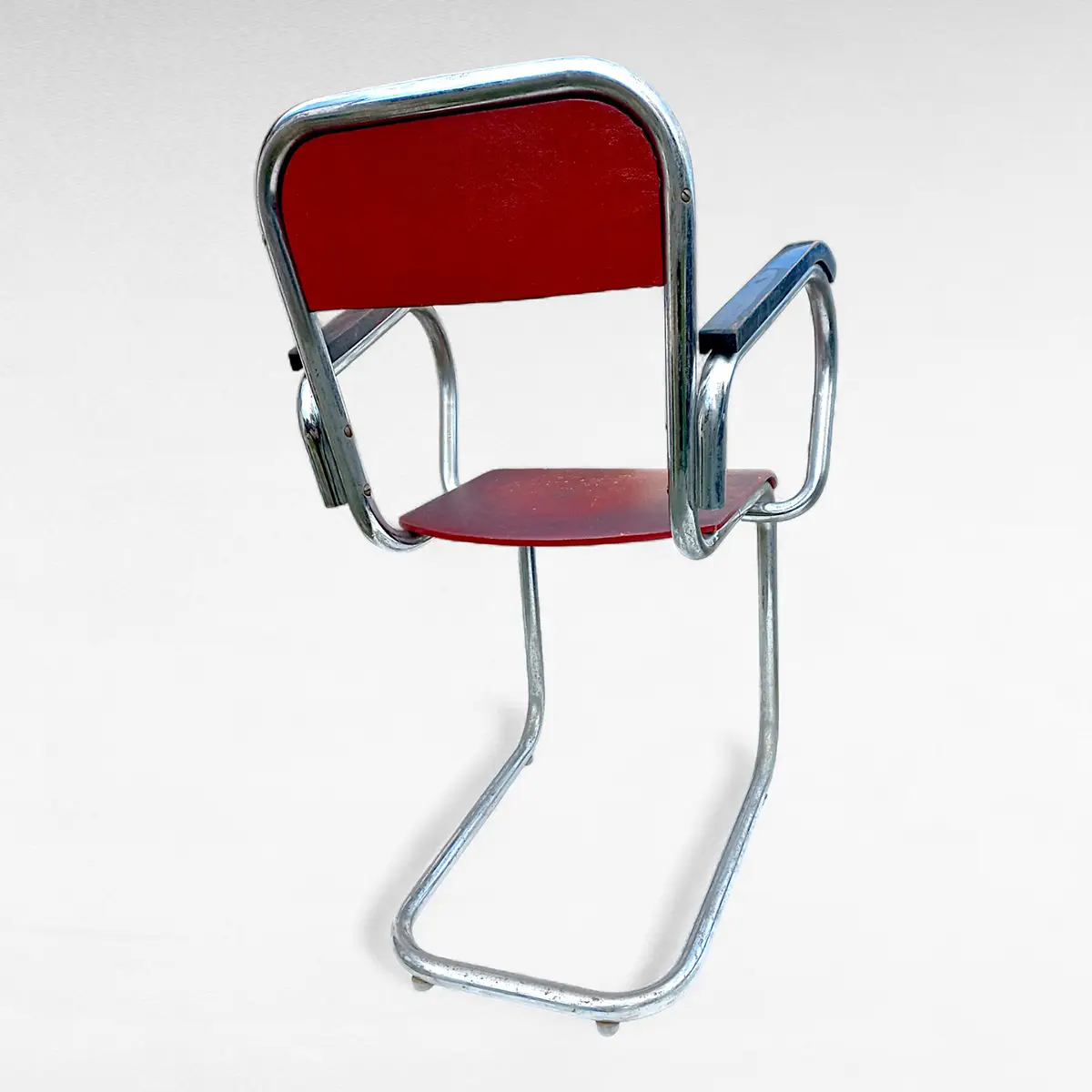 Funkisstol i forkromet stål – Dansk design, ca. 1930/40’erne - Billede 4