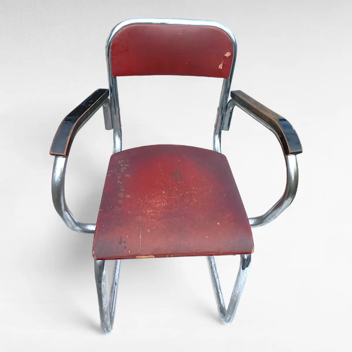 Funkisstol i forkromet stål – Dansk design, ca. 1930/40’erne - Billede 5