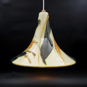 Marianne May keramik pendel – Dansk kunsthåndværk fra 1970’erne