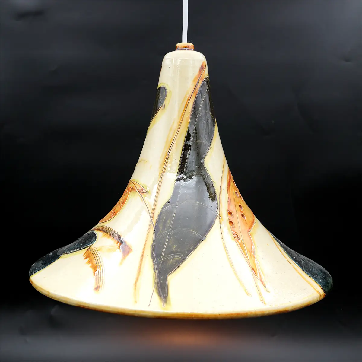 Marianne May keramik pendel – Dansk kunsthåndværk fra 1970’erne - Billede 6