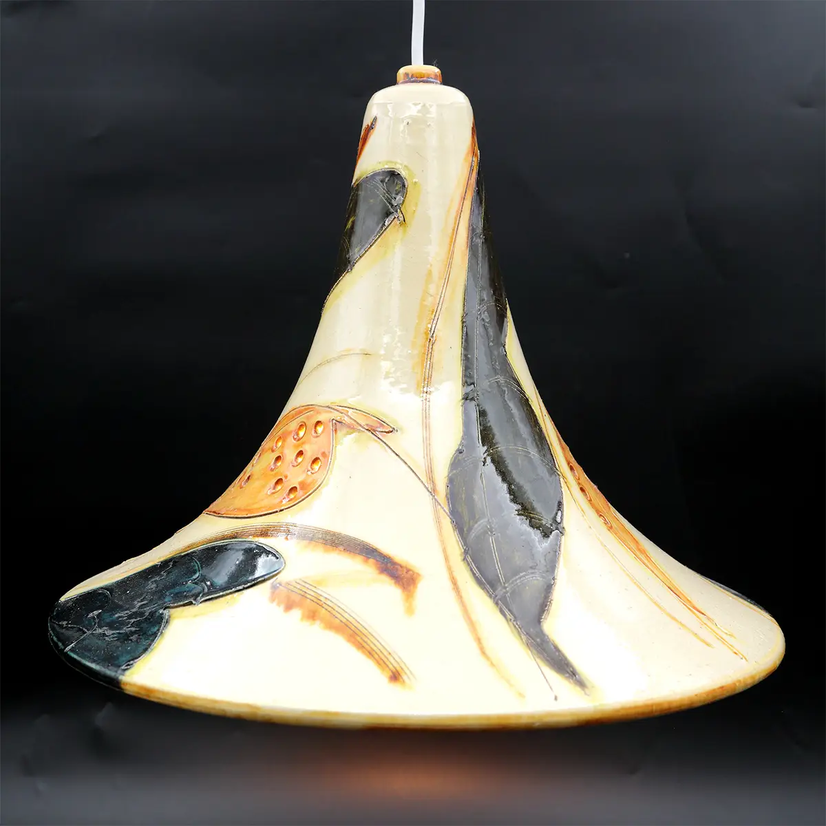 Marianne May keramik pendel – Dansk kunsthåndværk fra 1970’erne - Billede 5