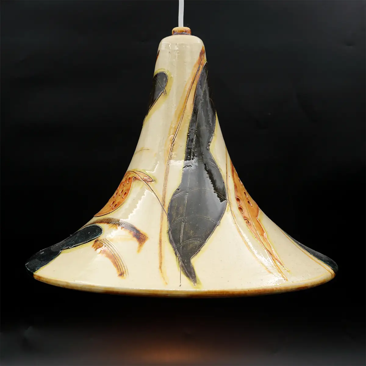 Marianne May keramik pendel – Dansk kunsthåndværk fra 1970’erne - Billede 4