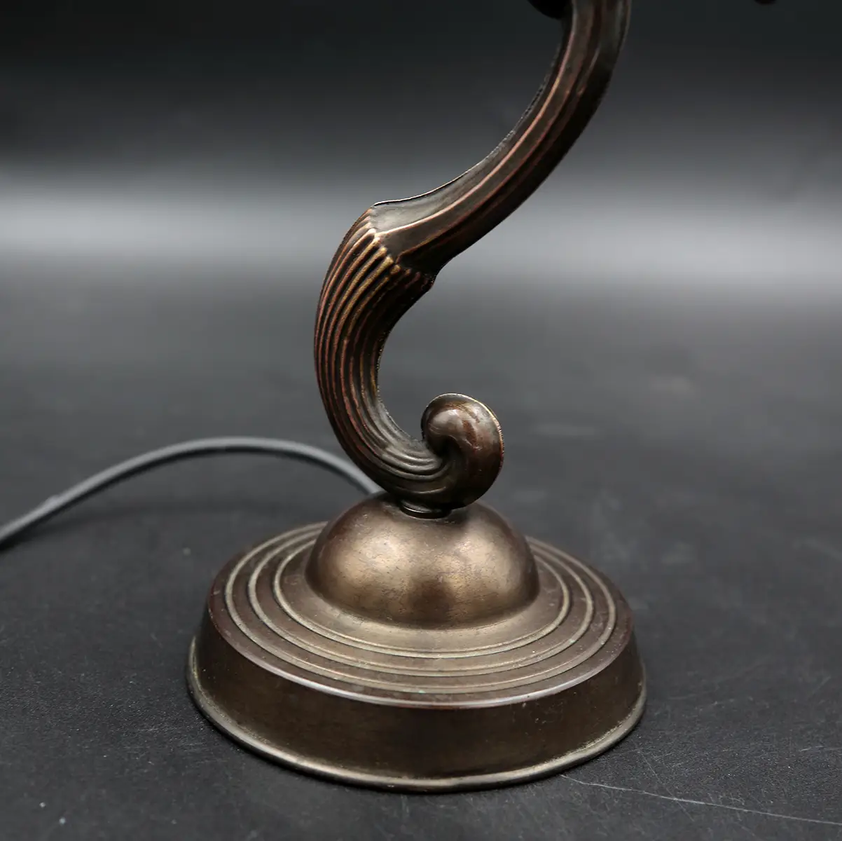 Vintage messing bordlampe fra 1940–50’erne | Dansk Art Deco stil - Billede 3