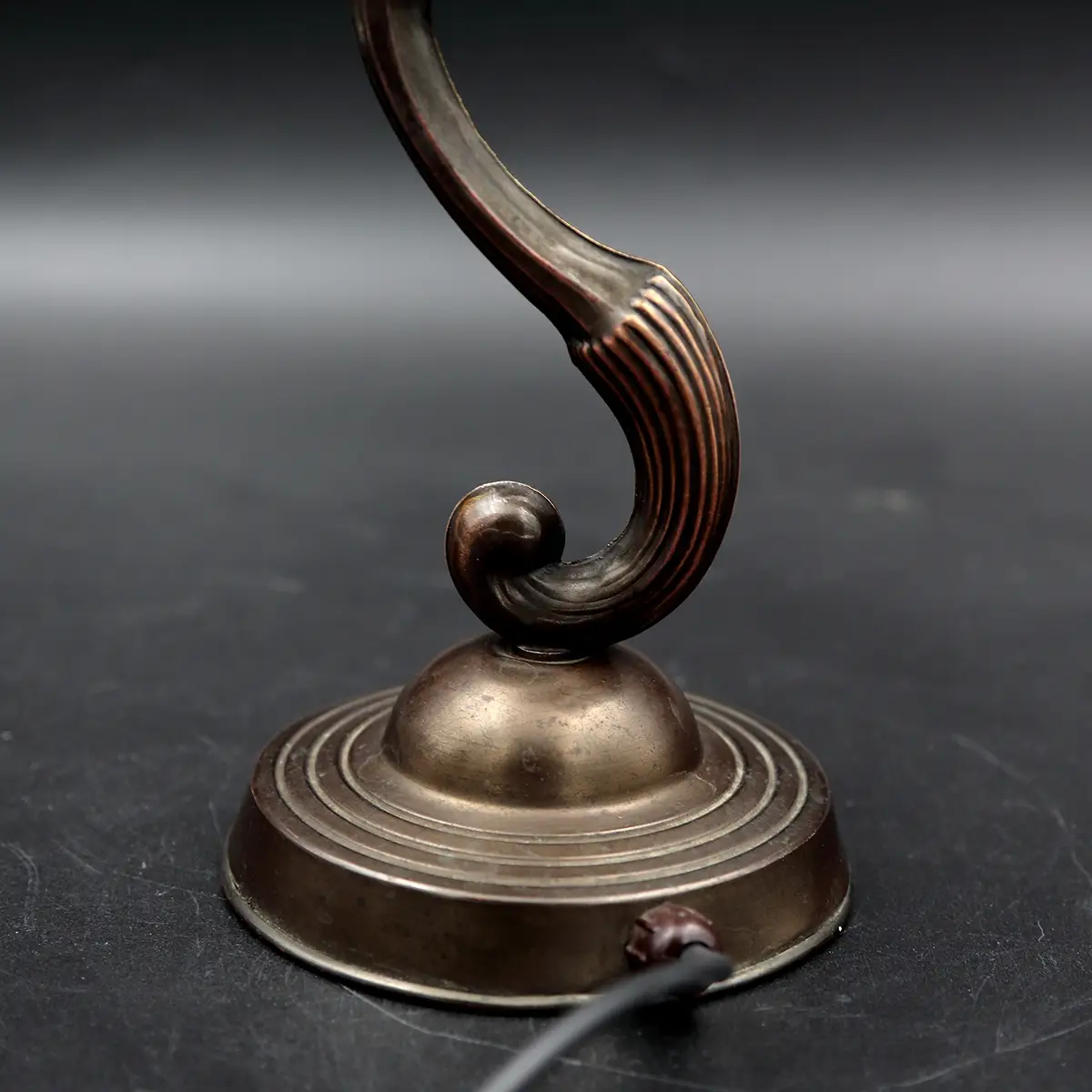 Vintage messing bordlampe fra 1940–50’erne | Dansk Art Deco stil - Billede 6