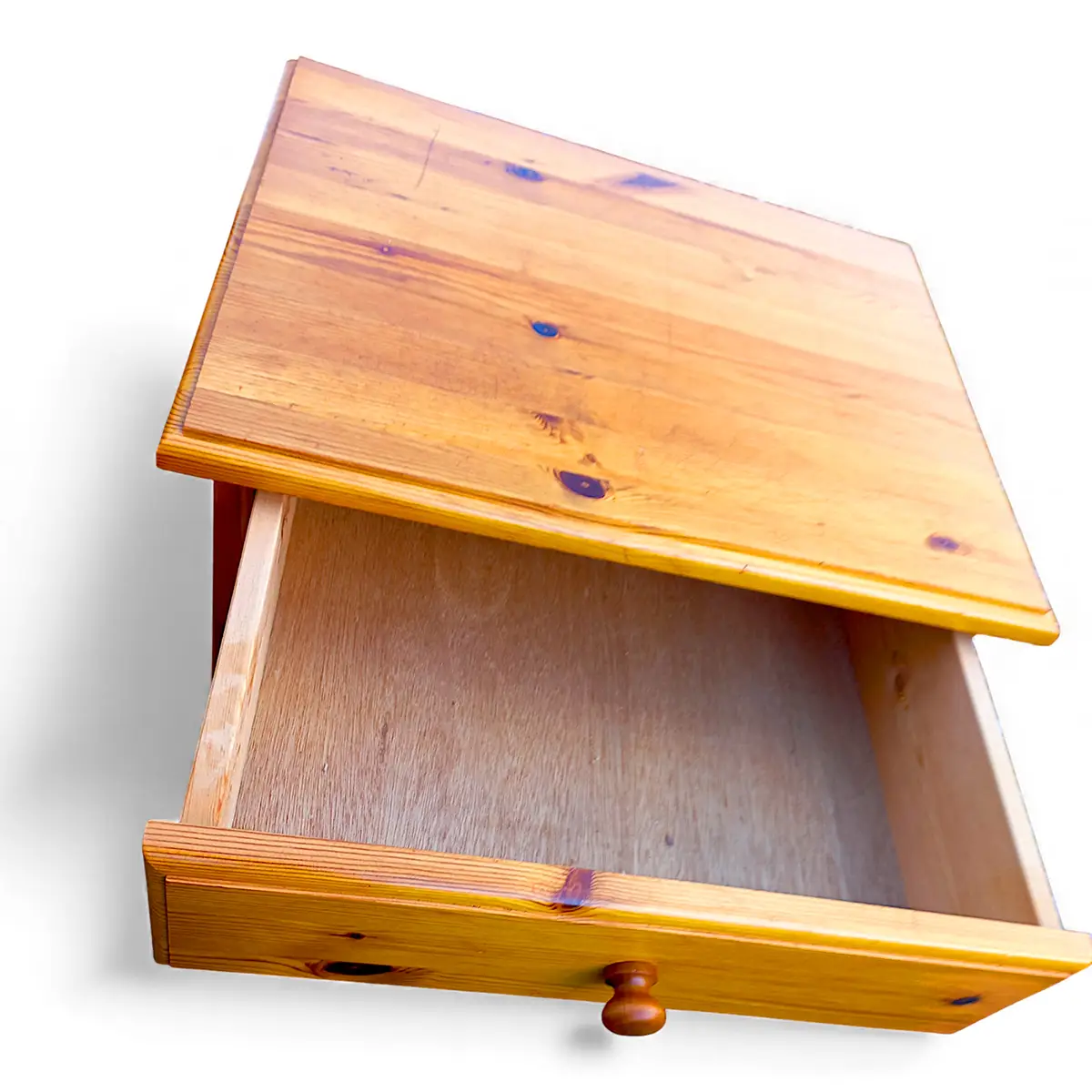 Sengeborde i massivt fyrretræ – sæt af 2 – dansk, 1900-tallets anden halvdel - Billede 4