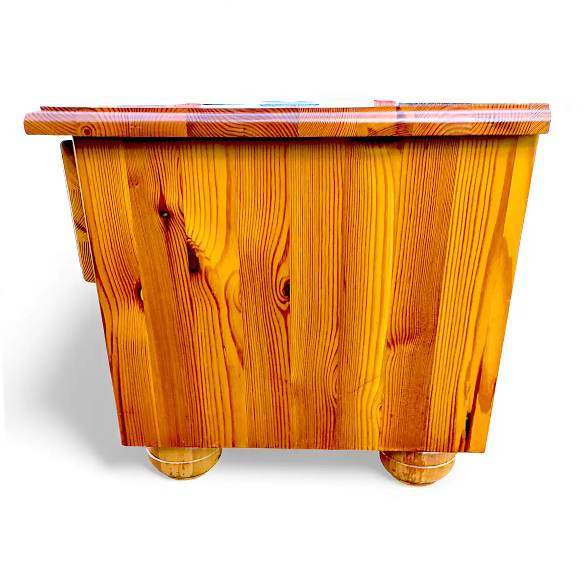 Sengeborde i massivt fyrretræ – sæt af 2 – dansk, 1900-tallets anden halvdel - Billede 6