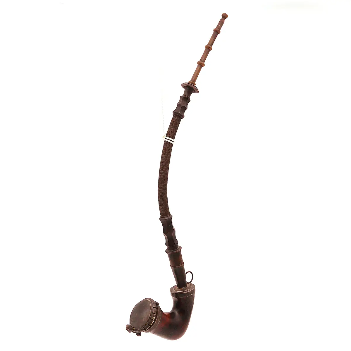 Oldefars danske alpepibe ca. 1900 – smuk patina og historie - Billede 2